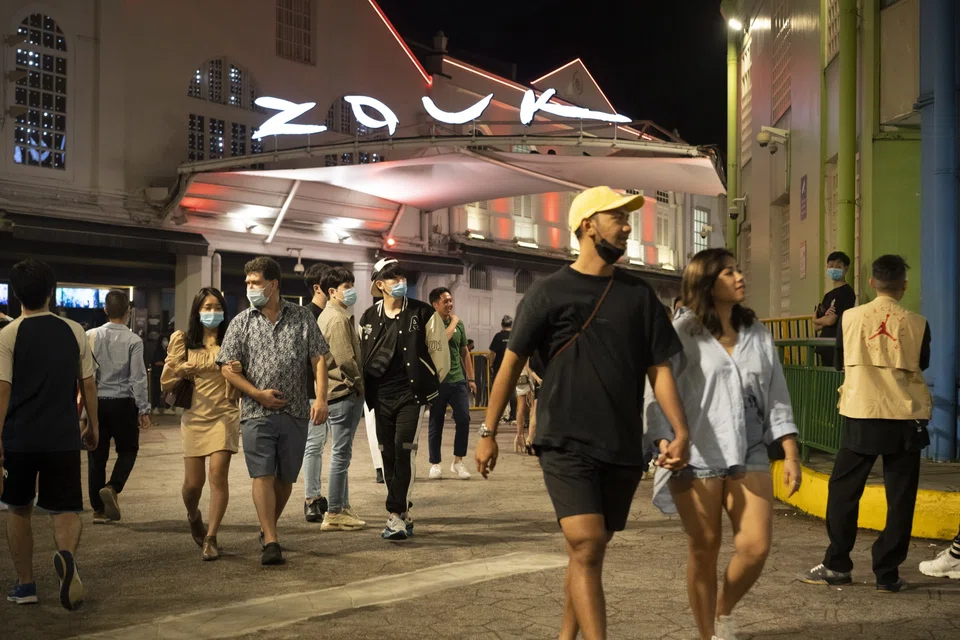 Bigger nightlife operators such as Zouk Group said that the lifting of indoor mask rules made little difference to turnout over the weekend, as they had already been crowded since reopening.