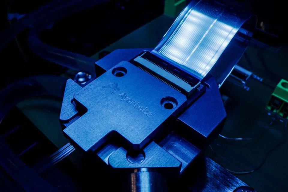 A view of a remote light source by Ayar Labs called the SuperNova, in Santa Clara, California, US, in an undated picture taken in April 2022.