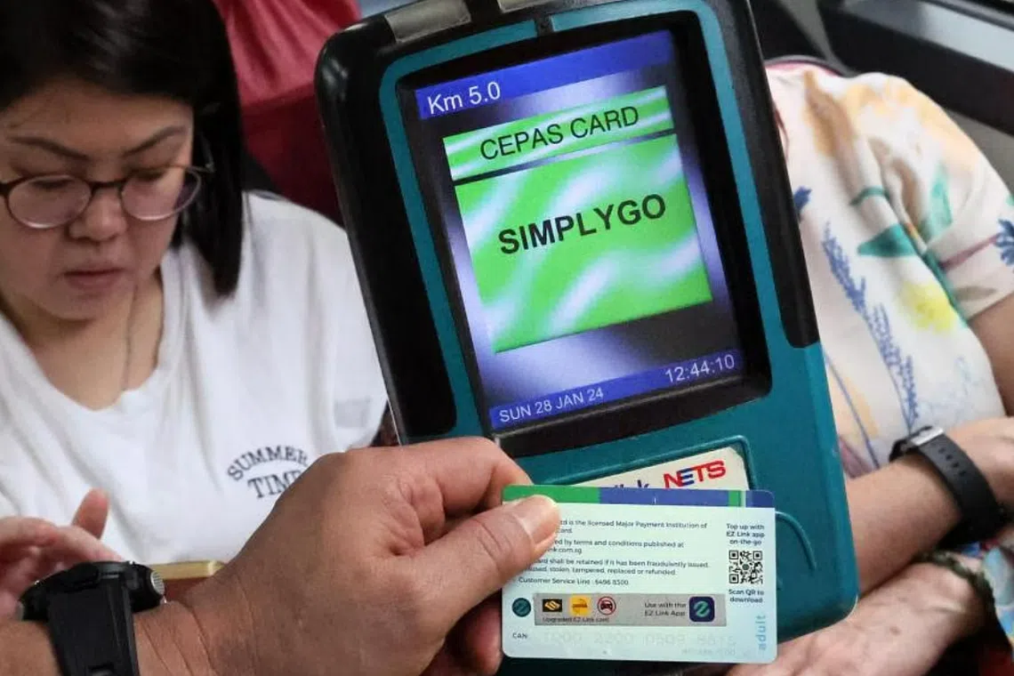 LTA will add more card readers to MRT stations and bus interchanges to allow SimplyGo users to check their card balances if they do not use the app. 