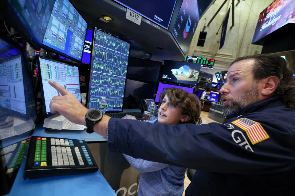 The Dow Jones Industrial Average jumped 1.4 per cent to finish the day at 34,827.70.