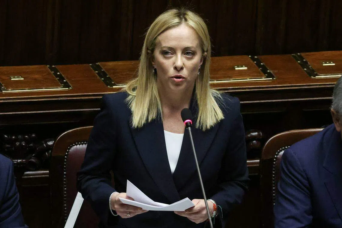 Giorgia Meloni, Italy's new prime minister, said the ECB’s rate hikes, “have created additional difficulties for those member states which, like us, have a high public debt.”