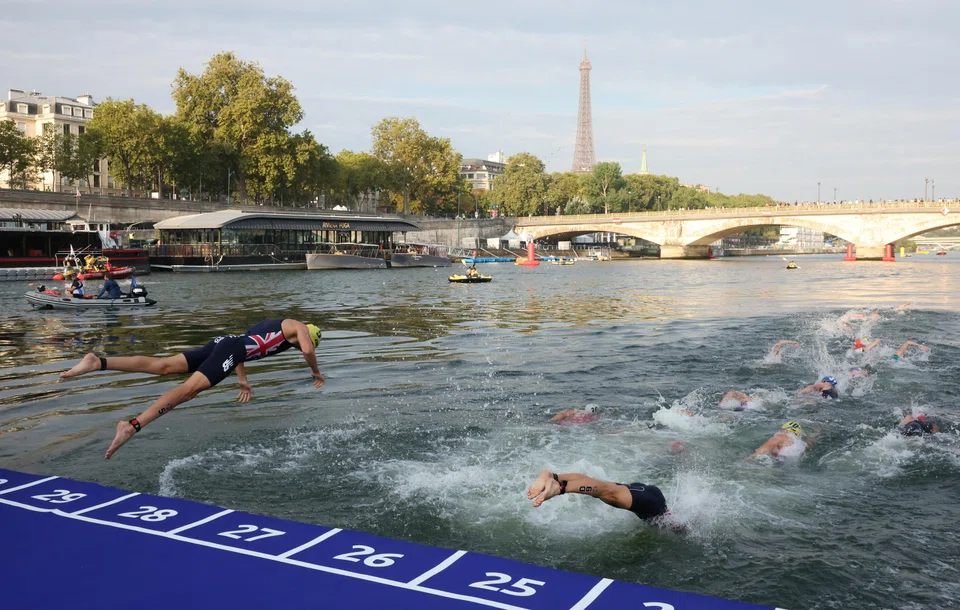 Paris held a triathlon test event in the River Seine last month, ahead of the Olympics Games 2024. 