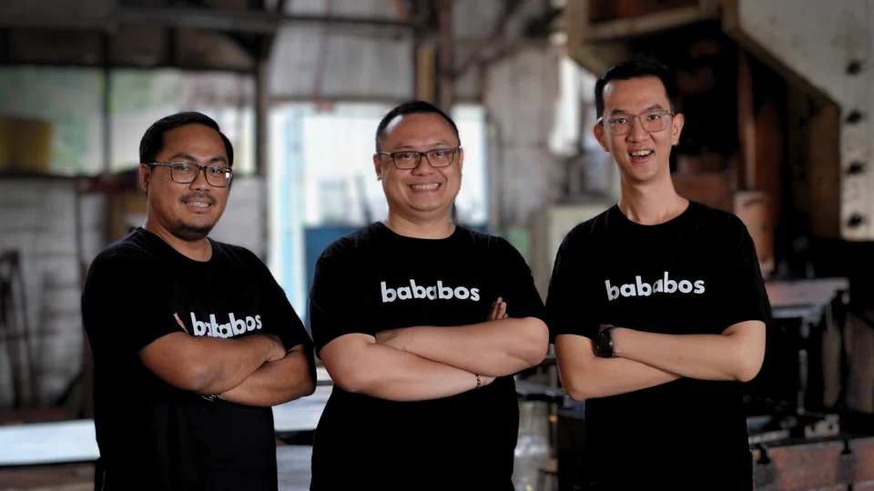 From left: Bababos' executive team comprises COO Sigit Aryo, CEO Fajar Adiwidodo and CFO Hendrik Panca. With more than 400 SME manufacturing clients reached, the firm plans to increase it to 1,000 by the end of this year. 
