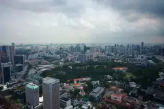 Singapore's skyline on Apr 28, 2022.