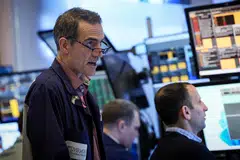 The Dow Jones Industrial Average has finished up 0.4 per cent at 38,424.27.