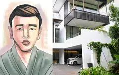 16 Ewart Park (right), as seen on Sep 11, 2023. Su Haijin is alleged to have refused to open his room door to the authorities and escaped from the second-floor balcony of the Good Class Bungalow. 