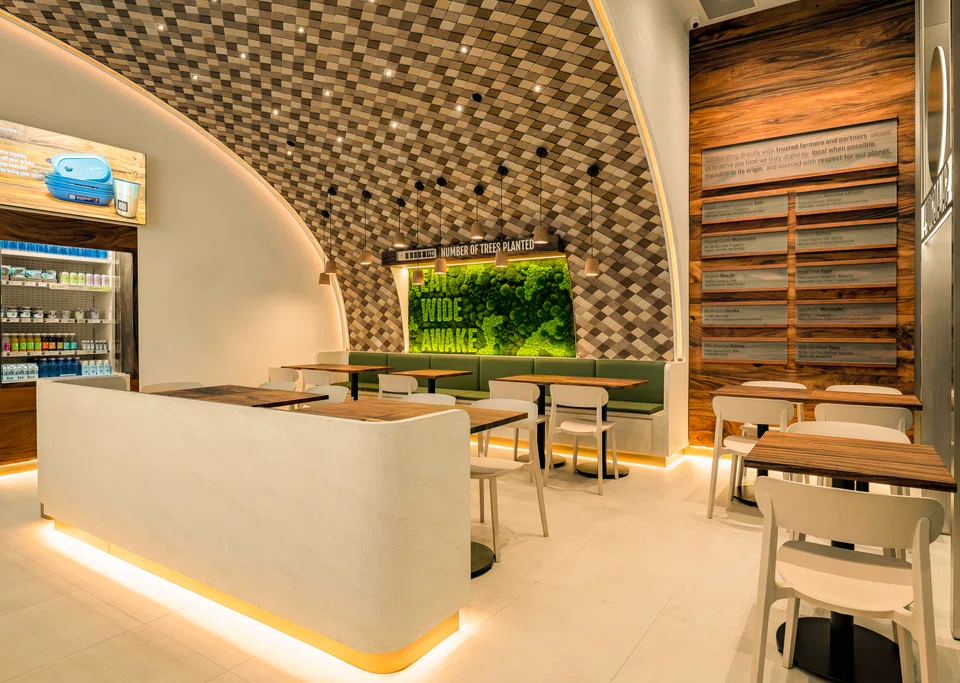 SaladStop! Group in late June launched its first net-zero store in CapitaSpring. It worked with several companies to develop green solutions and provide carbon-neutral delivery services. Sustainability and the Environment Minister Grace Fu said this shows it is possible to operate sustainably and that many companies are embracing green opportunities.