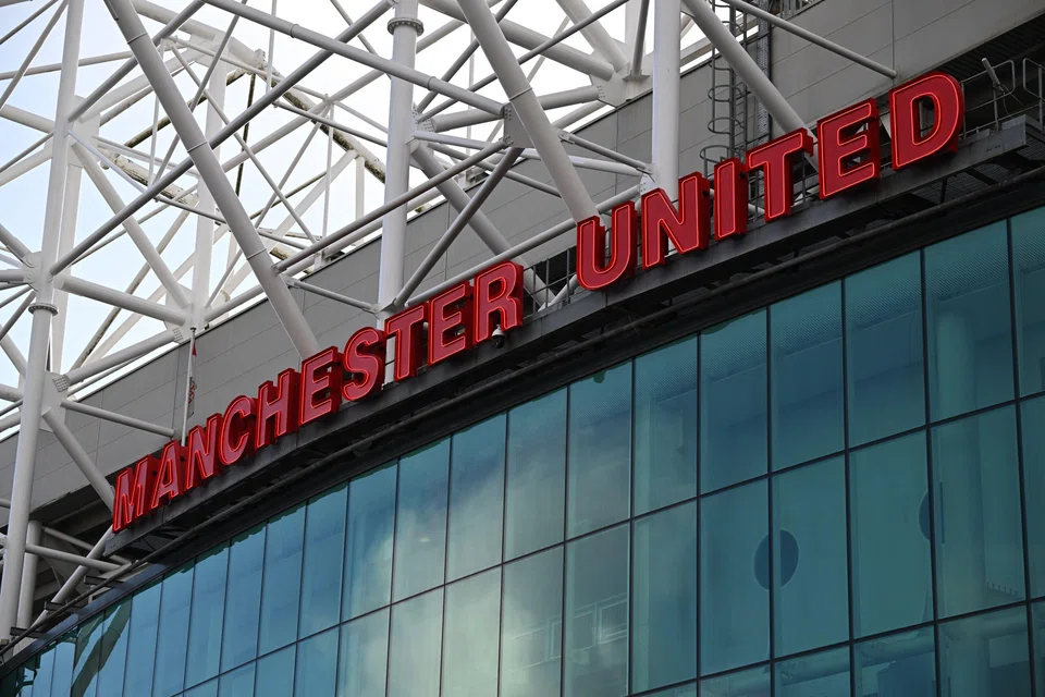 Old Trafford stadium, home ground of the Manchester United football team. The American owners of the team, the Glazer family, said they were willing to listen to offers for the Premier League club last November. 