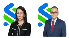 (L to R): Maisie Chong, head, transaction banking, Singapore and head, trade and working capital, Asean at Standard Chartered; and Ankur Kanwar, head of cash products, Singapore & Asean and global head of structured solutions development, cash management, at Standard Chartered.