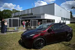 The attendees’ main concern at Tuesday’s event is how Tesla will manage to expand the plant without using additional water.