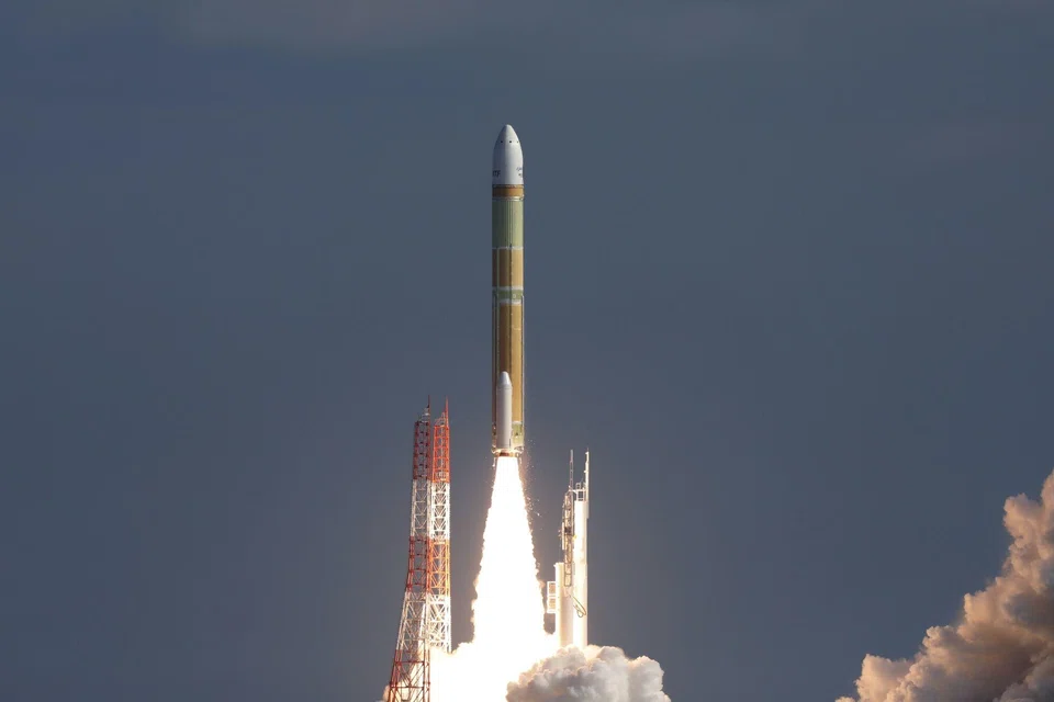 The H3 rocket, built by Mitsubishi Heavy Industries for Japan Aerospace Exploration Agency (JAXA), takes off at Tanegashima Space Centre, Japan, Feb 17, 2024. 