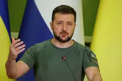 Zelensky, making his European tour ahead of the planned counteroffensive, won major additional pledges of tanks, armoured vehicles and other weapons over the past two days from Germany and France.