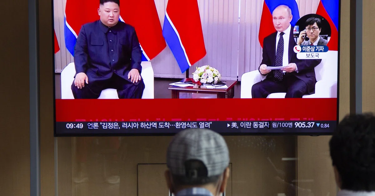 Train carrying North Korea’s Kim entered Russia, Ria Novosti agency ...