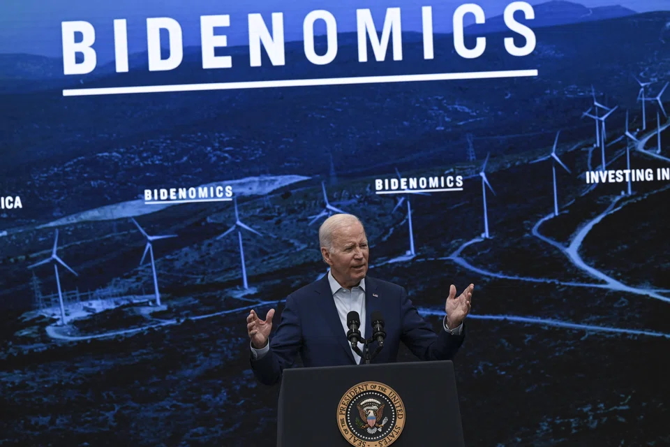 President Joe Biden at an event in August 2023. His accomplishments during his term in office have been described as little short of an economic revolution for America – one shaped by faith in government and a mistrust of markets.