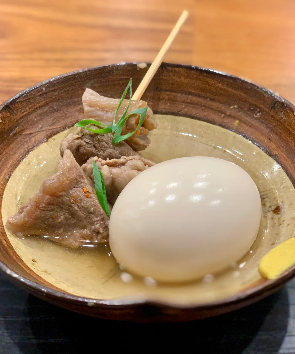 Heichan's oden of Tochigi egg and beef muscle