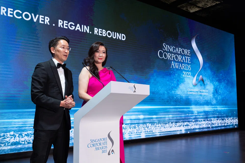 Co-hosts, Edmund Lin, chairman South-east Asia, Bain & Co and Fang Eu-Lin, Partner, PwC and Sustainability and Climate Change Leader.