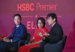 From left: James Cheo, chief investment officer, South-east Asia for HSBC Global Private Banking and Wealth; Lee Su Shyan, The Straits Times associate editor; William Goh, fixed-income portfolio manager, HSBC Global Asset Management, Singapore.