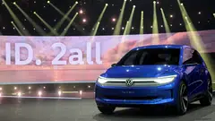 Volkswagen presents its new electric ID. 2all model, an electric vehicle in Hamburg, Germany, March 15, 2023.     