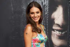 Australian actress Caitlin Stasey attends the premiere of the movie 'Smile' during Beyond Fest at Aero Theatre in Santa Monica, California, Sept 27, 2022.  