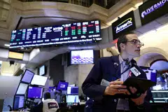 The Dow Jones Industrial Average rose 156.60 points, or 0.46 per cent, at the open to 34,105.61.