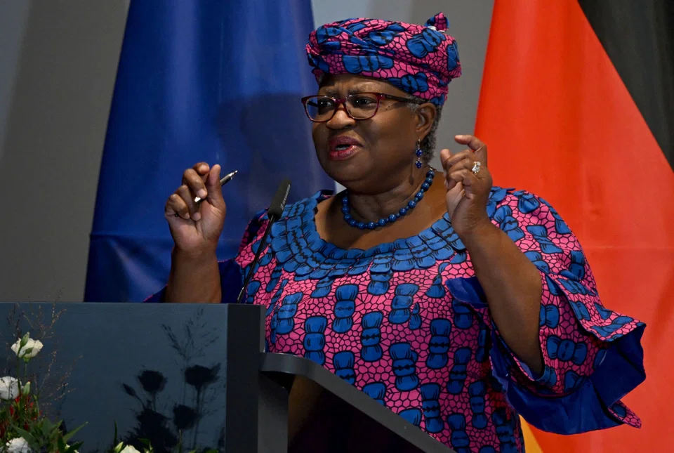 The director-general of the World Trade Organization Ngozi Okonjo-Iweala in Berlin on Monday (Sep 4).  She encouraged western economies to shift production facilities into nations from the global south as a way of building resilience in global supply chains after three years of historic disruptions.