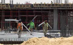 Capital spending jumped an annual 64 per cent in April to June, as Saudi Arabia embarks on a building spree including malls and parks as well as grandiose plans for a new city built from scratch and a luxury tourism development on the Red Sea.
