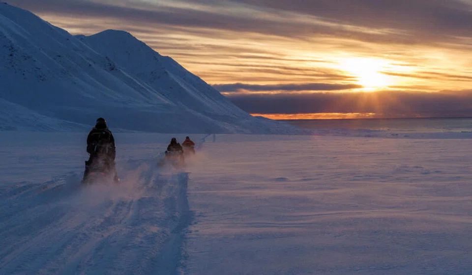 Roughly 135,000 fossil fuel-powered snowmobiles are sold worldwide each year.