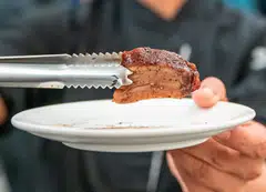 Meatiply's cultivated duck with skin, fat, and muscle layers - one of the company's three advanced cultivated meat technology prototypes. 