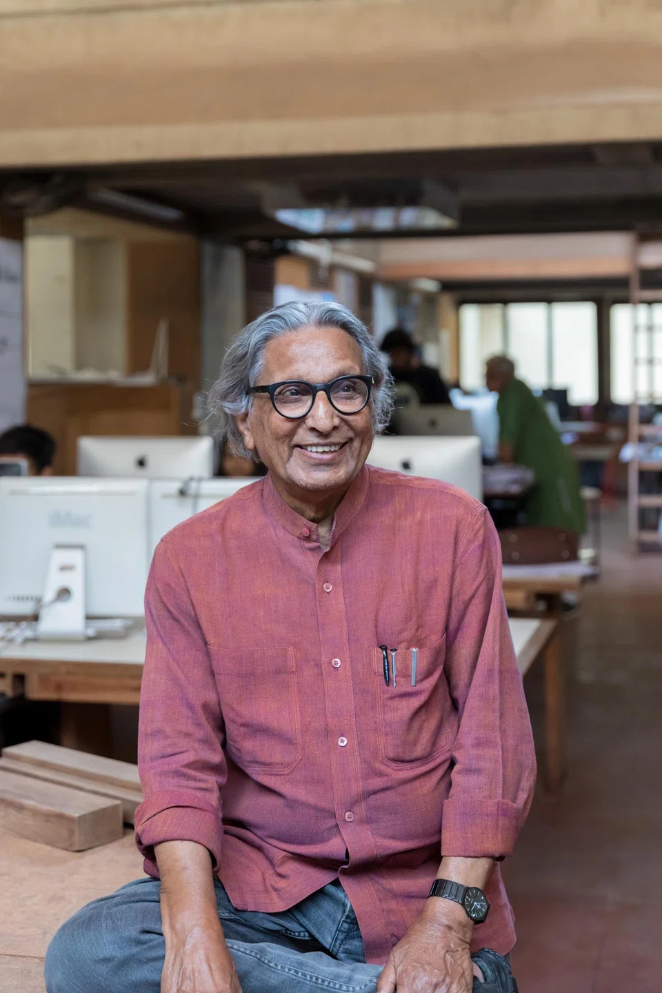 Architect Balkrishna Doshi helped bring modernism to his native India, at first collaborating with Le Corbusier and Louis Kahn and then developing his own approach to building for his country's climates and cultures. 