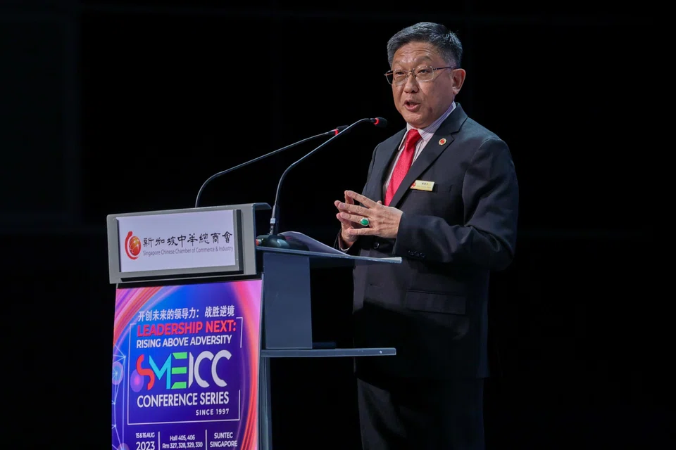 SCCCI president Kho Choon Keng at this year's SME Infocomm Commerce Conference.