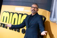 US actor Steve Carell at the Fans Premiere of Illumination and Universal Pictures' "Minions: The Rise of Gru" in Hollywood, California last month. The latest installment in the animated "Despicable Me" franchise crushed the competition at the North American box office in its opening weekend.