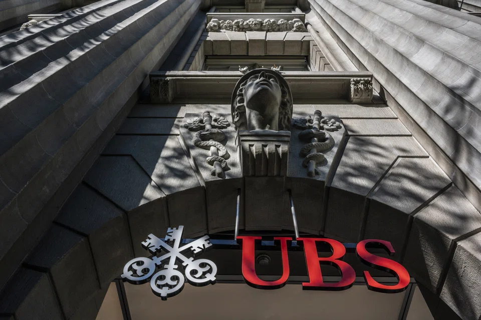 Shares in UBS have fallen by as much as 16 per cent in early Monday trading, the most since September 2008.