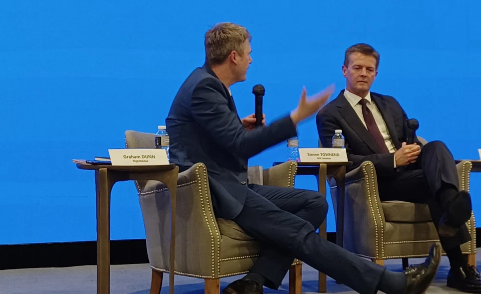 Steven Townend (right) says aviation financing has recovered faster for regions that have very large domestic capital markets which support their domestic industry.