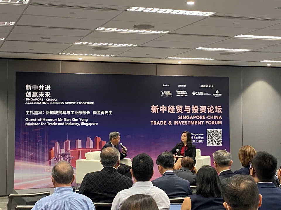 Minister for Trade and Industry Mr Gan Kim Yong graces the Singapore-China Trade and Investment Forum
(SCTIF) as the Guest of Honour where he delivers the keynote speech and participated in a Ministerial Dialogue.