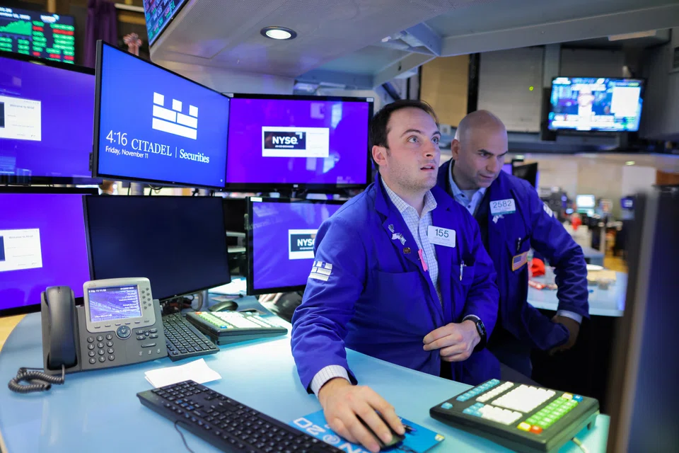 The Dow Jones Industrial Average fell 85.8 points, or 0.25 per cent, at the open to 33662.05. 