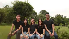 From left: Team members of Change X, Seph Chen, Suhana Gupta, Peyton Choo, Asmita Mitra and Mitra Sachi. 
