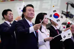In a speech marking the anniversary of his country’s liberation from Japan’s 1910-45 colonial rule, South Korean President Yoon Suk Yeol emphasised a need to step up security cooperation with Washington and Tokyo, through reconnaissance assets and real-time sharing of data on the North’s nuclear weapons and missiles.