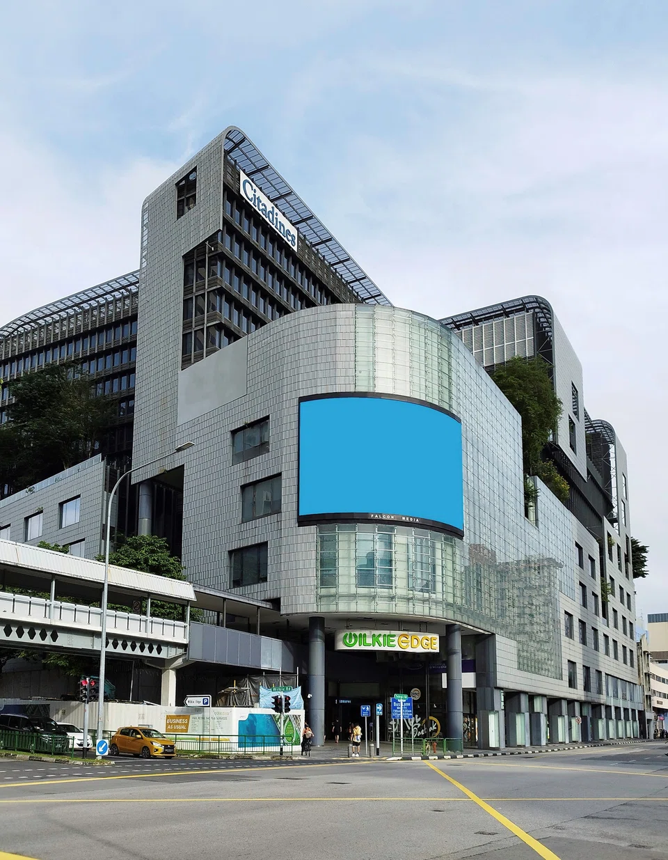 The office and retail components of Wilkie Edge collectively make up eight storeys comprising six office floors and two retail floors.