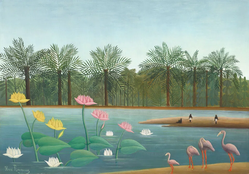 An extremely rare 1910 painting by Henri Rousseau estimated at $20 million to $30 million.