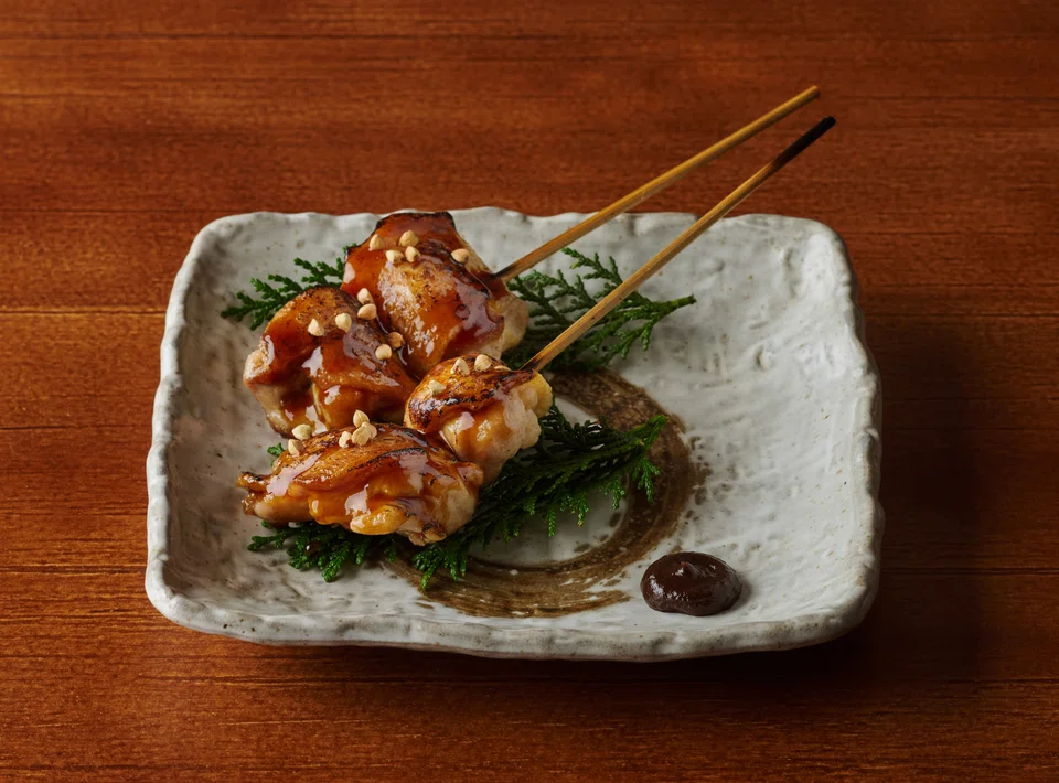 Grilled chicken oysters.