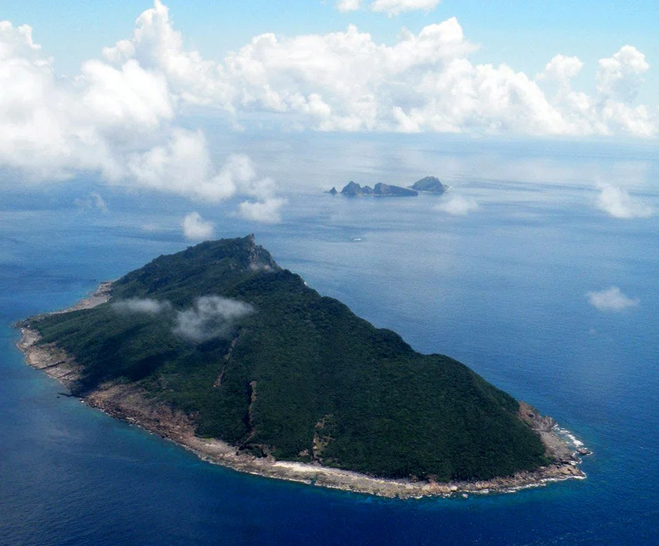 The disputed islands known as Senkaku in Japan and Diaoyu in China in the East China Sea. 