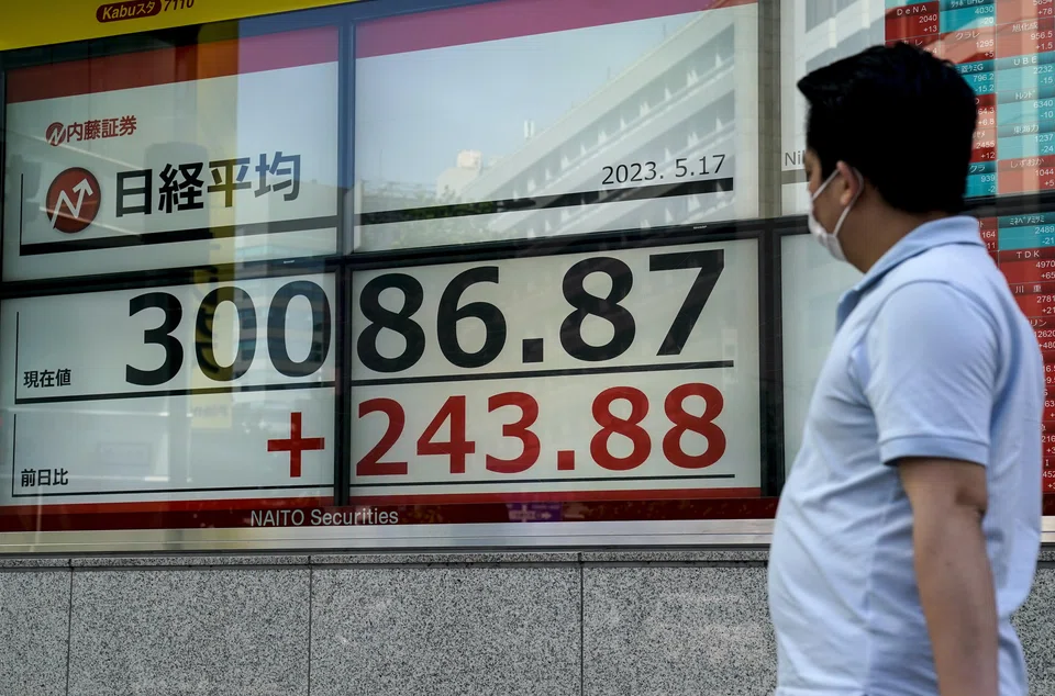The benchmark Nikkei 225 index was up 1.94 per cent, or 599.22 points, at 31,515.53 in early trade, while the broader Topix index added 1.31 per cent, or 28.19 points, to 2,174.03 on Monday morning.