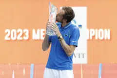 With the win Medvedev earned his fifth Masters 1000 title and improved to 6-0 lifetime against Sinner.