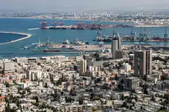  View of Mount Carmel city and port of Haifa in northern Israel. The sale of one Israel’s main seaports marks the culmination of a nearly two-decade reform of an underperforming sector plagued for years by labour strikes.