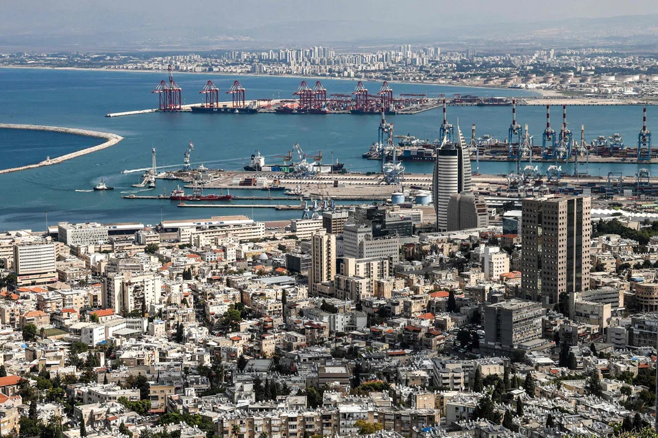  View of Mount Carmel city and port of Haifa in northern Israel. The sale of one Israel’s main seaports marks the culmination of a nearly two-decade reform of an underperforming sector plagued for years by labour strikes.