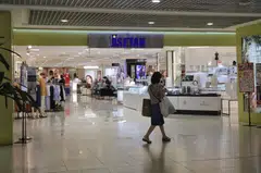 Facade of Isetan Singapore outlet at Parkway Parade on August 13, 2021.