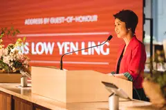 Minister of State for Trade and Industry Low Yen Ling launched the Retail Industry Transformation Map 2025 at the official opening of Castlery’s flagship store.