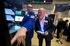 The Dow Jones Industrial Average falls 51.73 points, or 0.13 per cent, at the open to 38,576.26.