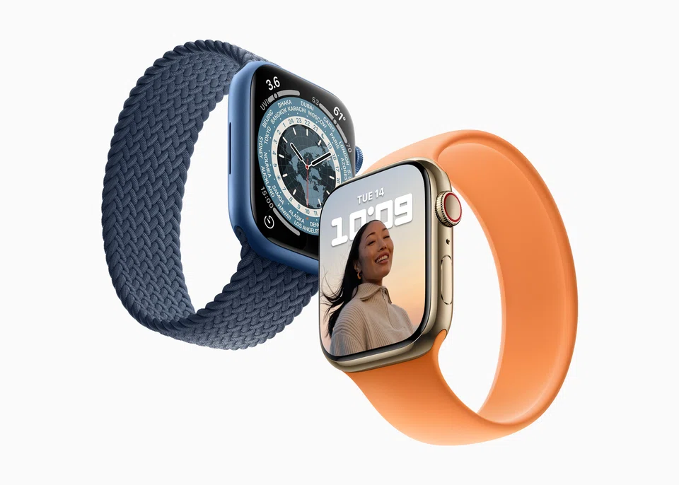 FILE PHOTO: Apple Watch Series 7.  Wearable technology like this is already being used to detect when the wearer takes a fall.  
