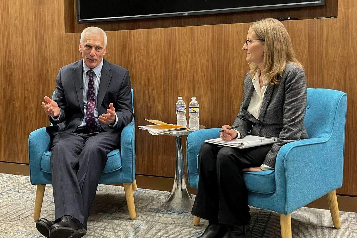 White House chief economist Jared Bernstein speaks about the impact of a looming government shutdown with Economic Policy Institute president Heidi Shierholz, in Washington, Sept 27, 2023.